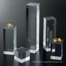 Rectangular Acrylic Cube Display/Acrylic Banner for Jewelry Presentation